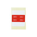 パナソニック 分電盤【BQ60308041】捕集部品 200V赤ラベル (4枚セット)〔FG〕