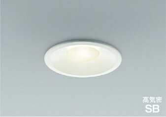 βコイズミ 照明【AD1090W35】浅型ダウンライト ベースタイプ 非調光 温白色 散光 SB形 60W相当 ファインホワイト