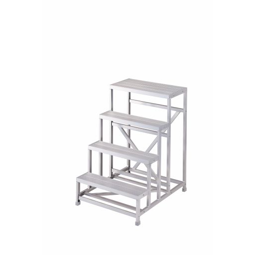 ●∂長谷川工業 【DB4-8412】組立式作業台 DB ライトステップ 天板高さ1.2m 天板寸法W80×D40 質量16.8kg