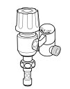 ナニワ製作所 【NSP-E7】浄水器・食器洗い乾燥機用分岐水栓 (外ネジ用)〔▽〕