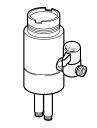 ナニワ製作所 【NSP-SSC7】浄水器・食器洗い乾燥機用分岐水栓 シングル分岐 (旧品番 NSJ-SSC7)〔▽〕
