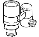 ナニワ製作所 【NSP-SXK7】浄水器・食器洗い乾燥機用分岐水栓 シングル分岐 (旧品番 NSJ-SXK7)〔▽〕