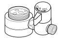 ナニワ製作所 【NSP-SKG7】浄水器・食器洗い乾燥機用分岐水栓 シングル分岐 (旧品番 NSJ-SKG7)〔▽〕