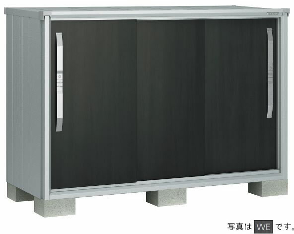 ####u.ヨド物置/ヨドコウ 【ESF-1607Y GM】グラファイトメタリック エスモ 小型物置 一般型 3枚扉 受注生産 関東限定