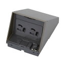 β神保電器 配線器具【JWN-9G9GE-LB】ライトブラウン 防雨形配線器具 RaPro (レプロ) アースターミナル付防雨形抜止接地ダブルコンセント