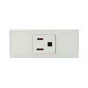 ###β神保電器 配線器具【KAG-1703PW】ピュアホワイト NKシリーズ 家具・機器用 接地コンセントセット (シボ加工品) 受注生産