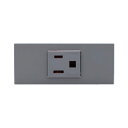 ###β神保電器 配線器具【KAG-1704SG】ソリッドグレー NKシリーズ 家具・機器用 接地コンセントセット (シボ加工品) 受注生産