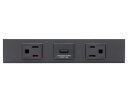 ###β神保電器 配線器具【KAG-3723SB】ソフトブラック NKシリーズ 家具・機器用 接地コンセント+USBコンセント+接地コンセントセット (シボ加工...