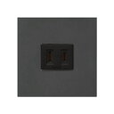 ###β神保電器 配線器具【HTL-1602SB】ソフトブラック NKシリーズ HTLコンセントセット (シボ加工品) 受注生産