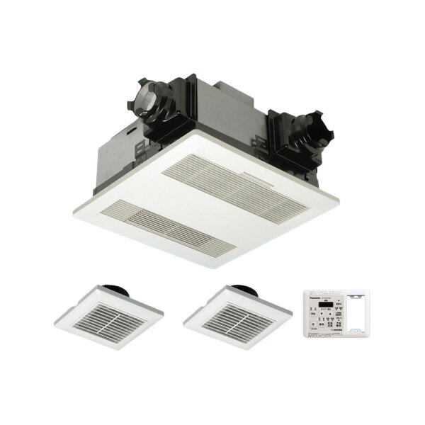 パナソニック 天井埋込形換気扇【FY-13UGTS4D】バス換気乾燥機 PTCセラミックヒーター 3室換気用 (照明スイッチ取付可能形)〔IE〕