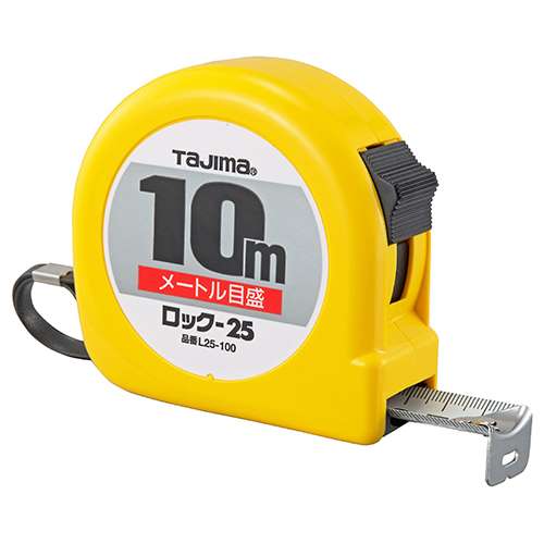 ∀タジマ/TAJIMA 【L25-100BL】ロック-25 10m メートル目盛 ブリスター 一般測定用コンベックス (4975364024220)