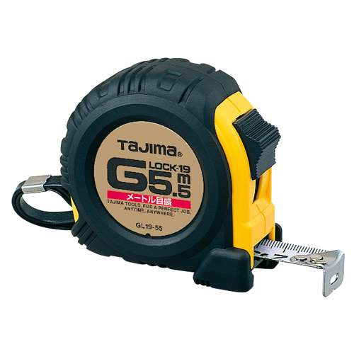 ∀タジマ/TAJIMA 【GL19-55BL】Gロック-19 5.5m メートル目盛 一般測定用コンベックス (4975364024497)