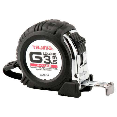 ∀タジマ/TAJIMA 【GL16-35D】Gロック-16 3.5m メートル目盛 台紙付 一般測定用コンベックス (4975364026798)