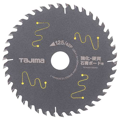 ∀タジマ/TAJIMA 【TC-KKS12542】チップソー 強化・硬質石膏ボード用 125-42P (4975364112606)