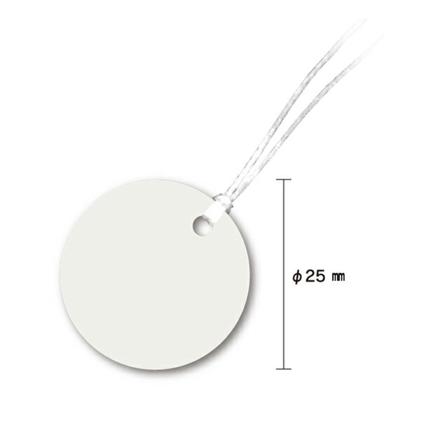 Яジャッピー/JAPPY【FN-M25JP 100枚入】丸型線名札25φ