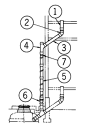 INAX/LIXIL 簡易水洗便器 ニュートイレーナF【BT-114R】専用便槽部品 2階用配管セット〔GH〕