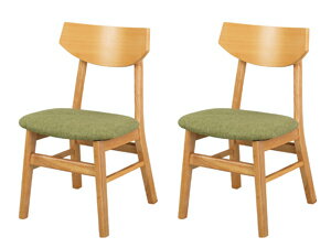 ###ωKUROSHIO クロシオ【6371】(4954877063711) Yuri ユーリ 天然木ダイニングチェア 2脚組R ナチュラル 完成品