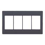パナソニック 配線器具【WTA7104HK】スイッチプレート 4連用 マットグレー