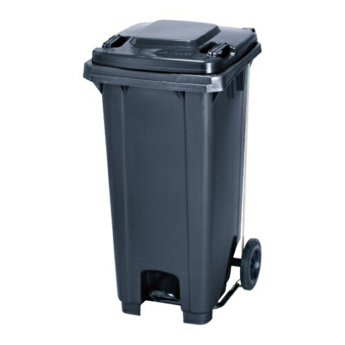 ####u.カイスイマレン【KTP120】ダストカート KTP120 キャスター付 足ペダル式 容量約120L ダークグレー ダストカートKTPシリーズ