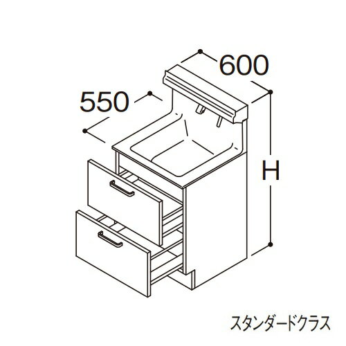 ###TOTO yLDSFS060BQJMS1Azʉϑ X^_[h IN^[uLite 2io Ȃ+̏dv[ JE^[800mm Ԍ600mm nkGAl