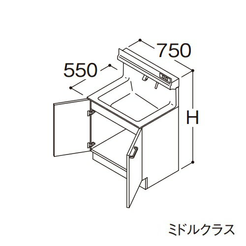 納期目安：受注生産品(納期約1週間) ※こちらの商品はメーカー直送品となります。※こちらの商品は代引きでのお取り扱いはできません。ご入金確認後のお手配です。 ●画像は代表型番のイメージになります。型番通りの手配になりますので（色・形等）確認の上ご注文下さい。 化粧鏡：一面鏡用・化粧棚用 扉：ミドルクラス ドア枠回避：回避なし+体重計収納あり ●洗面ボウル一体カウンター 実容量：8L 人工大理石製（不飽和ポリエステル系樹脂）カラー：ホワイト ●止水栓 ※止水栓は付属していませんので、別売品をご購入ください。 ●排水栓 ヘアキャッチャー付き ワンプッシュ排水栓 ●排水トラップ 水抜き付ハード管 防臭栓付き 床排水用 ※壁排水の場合は、別途、壁排水管LO95をお手配ください。 ●キャビネット 底板点検口付き ※形状などの詳細はメーカーの商品図面等をご確認ください。オクターブライト