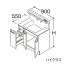 ###TOTO 【LDSFS090BJJMN1】洗面化粧台 ハイクラス オクターブLite 片引き出し 回避なし+体重計収納あり カウンター高さ800mm 間口900mm 一般地 受注約1週〔GA〕