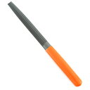 ∀ツボサン 【TT-2】鉄工用ヤスリ 150mm 半丸 中目 グリップ付 (4518007000511)