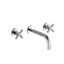 ###リラインス 【36717892-00(240mm)+3570097090(埋込部)】壁埋込型2バルブ洗面用混合栓 ドンブラハ TARA.(タラリファイン)...