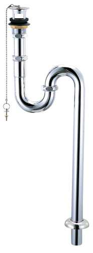 カクダイ【4336-25】横穴つきSトラップ〔HE〕