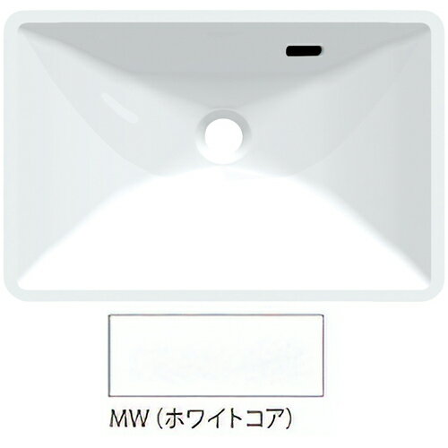 三栄水栓/SANEI【HW21-MW】ホワイトコア ボウル一体型手洗カウンター 受注生産〔FA〕