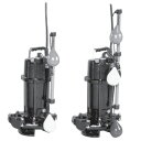 ###エバラ/荏原【40DVSA6.15SB+40DVSJ6.15SB】雑排水用セミボルテックス水中ポンプ DVSA型+DVSJ型セット 単相 60Hz(旧品番...