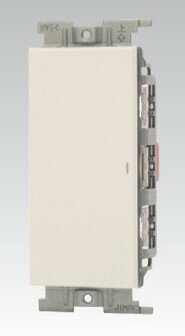 β神保電器 配線器具【NWS01001PW】1連1個用(片切スイッチ)(PW色) 組み合わせ J・ワイドスリム