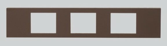 β神保電器 配線器具【SLPN-3UP-C】チョコ SLPN機器用プレート 3口 ニューマイルドビー NKシリーズ