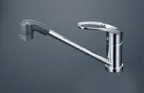 KVK 水栓金具【KM5011TFR2】シングルレバー式シャワー付混合栓 200mmパイプ付 一般地用〔HB〕