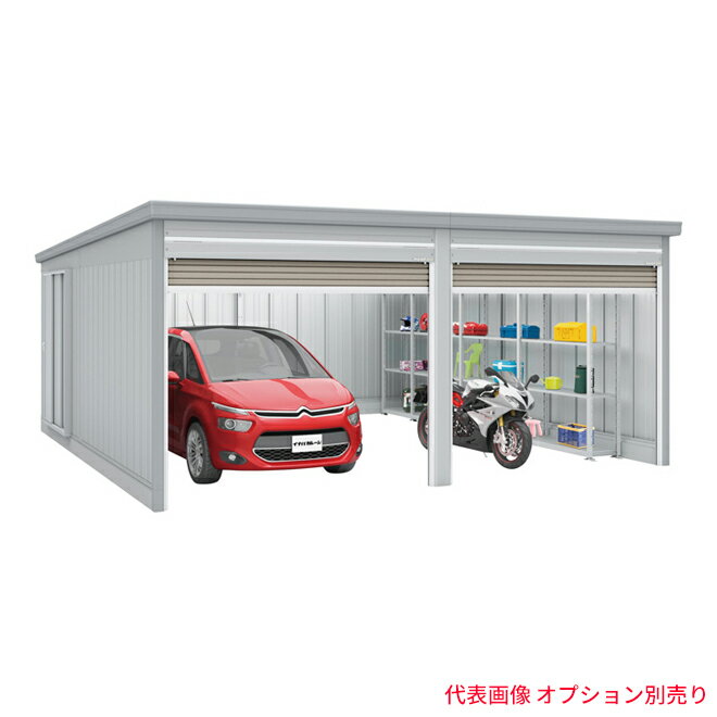 ###u.イナバ物置/稲葉製作所 ガレージ【GRN-3157HL-2】SM ステンメタリック GRN ガレーディア 一般型 注2週のサムネイル