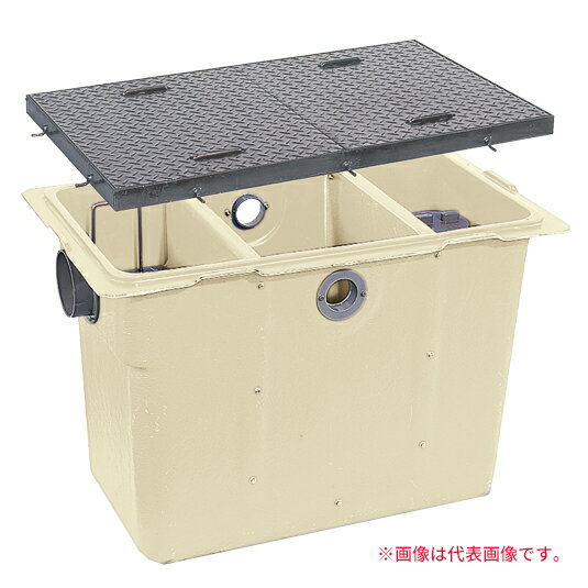 ###前澤化成工業 【GT-N562P(T-20メッキ蓋)】グリーストラップ パイプ流入埋設型 GT-NP FRP製 重荷重 受注生産〔HC〕