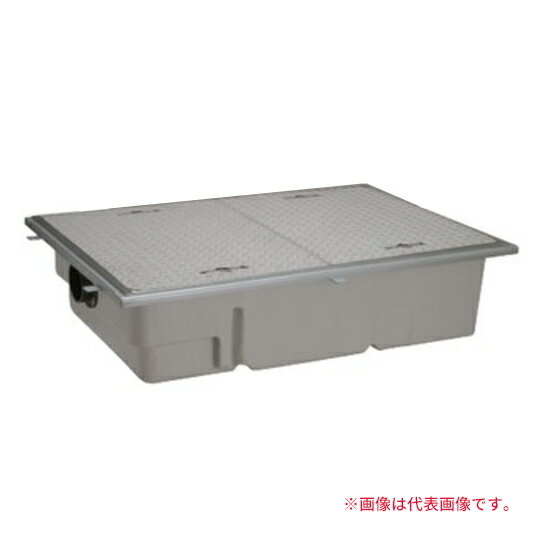 ●前澤化成工業 【GT-XL80P(SUS蓋 受座付)】グリーストラップ パイプ流入超浅型 GT-XLP FRP製 人荷重〔H..