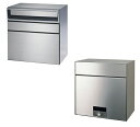 ###u.田島メタルワーク【MX-303BW-HL(myナンバー錠)】戸建郵便受 大容量タイプ 屋外・前入後出 単体タイプ 壁貫通 ヘアライン 受注生産