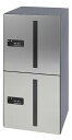 捺印なし 「捺印付タイプを同時購入必須商品」###u.田島メタルワーク【GX-DS2W】宅配ボックス 中型荷物用 屋内・前入前出 ヘアライン 受注生産