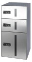 捺印なし 「捺印付タイプを同時購入必須商品」###u.田島メタルワーク【GX-DS4W】宅配ボックス 小型荷物用/中型荷物用 屋内・前入前出 ヘアライン 受注生産