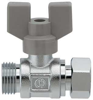 カクダイ【650-605-13】ボールバルブ(片ナットつき)〔HF〕