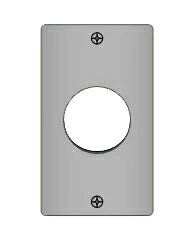 β神保電器 配線器具【HBP-808S】ニューマイルドビー ステンレスプレート コンセントプレート 1連用 φ41.5