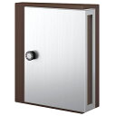 ####u.ナスタ/Nasta ポスト【KS-MB31SN-L-DB】ダークブラウン 横入前出 壁付・防滴タイプ W340×H400