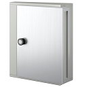 ####u.ナスタ/Nasta ポスト【KS-MB31SN-L-MS】メタリックシルバー 横入前出 壁付・防滴タイプ W340×H400