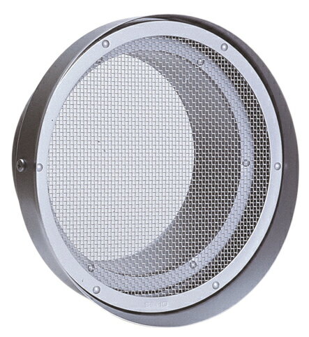 西邦工業【SN200TSBL】金網型10メッシュ　水切り付　低圧損外壁用ステンレス換気口　フラットグリル〔H..