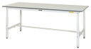 ####u.ヤマキン/山金工業【SUPA-1890-WW】ワークテーブル 150シリーズ 高さ調整タイプ H600mm〜H900mm 基本形 組立式 その1