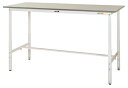 ####u.ヤマキン/山金工業【SUPAH-1560-WW】ワークテーブル 150シリーズ 高さ調整タイプ H900mm〜H1200mm 基本形 組立式(3)