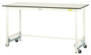 ####u.ヤマキン/山金工業【SUPUH-1890-WW】ワークテーブル 150シリーズ ワンタッチ移動タイプ H950mm 基本形 組立式(3)