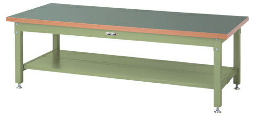 ●u.ヤマキン/山金工業【SSRL-1875TT-GG】ワークテーブル スーパータイプ 固定式 H600mm 塩ビシート天板..