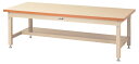 ####u.ヤマキン/山金工業【SSML-1575T-II】ワークテーブル スーパータイプ 固定式 H600mm メラミン天板 アイボリー 組立式